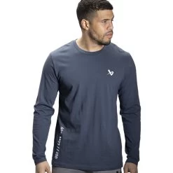 Bauer Long Sleeve Heritage Tee - Senior - Gray