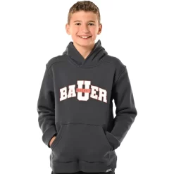 Bauer University Hoodie - Youth - Dark Grey