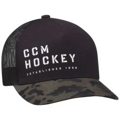 CCM Camo Meshback Trucker Cap - Black