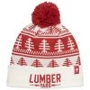 CCM Holiday Lumber Yard Pom Knit - White -Hockey Equipment Store ccm ccm holiday lumber yard pom knit white