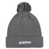 CCM Team Pom Knit - Dark Heather Grey 2 CCM Team Pom Knit - Dark Heather Grey -Hockey Equipment Store ccm ccm team pom knit dark heather grey