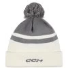 CCM Team Pom Knit With Fleece Liner - Dark Heather Grey -Hockey Equipment Store ccm ccm team pom knit with fleece liner dark heath