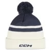 CCM Team Pom Knit With Fleece Liner - True Navy -Hockey Equipment Store ccm ccm team pom knit with fleece liner true navy