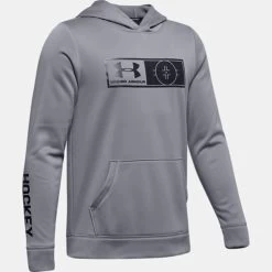 Under Armour Hockey Hoody - Steel Full Heather - Youth