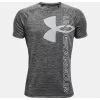 Under Armour Tech Split Logo Hybrid Tee - Youth - Black -Hockey Equipment Store under armour tech split logo hybrid tee youth blac