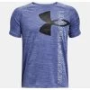 Under Armour Tech Split Logo Hybrid Tee - Youth - Royal -Hockey Equipment Store under armour tech split logo hybrid tee youth roya
