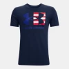 Under Armour UA Freedom Chest Flag Tee - Academy/Royal - Youth -Hockey Equipment Store under armour ua freedom chest flag tee academy roy